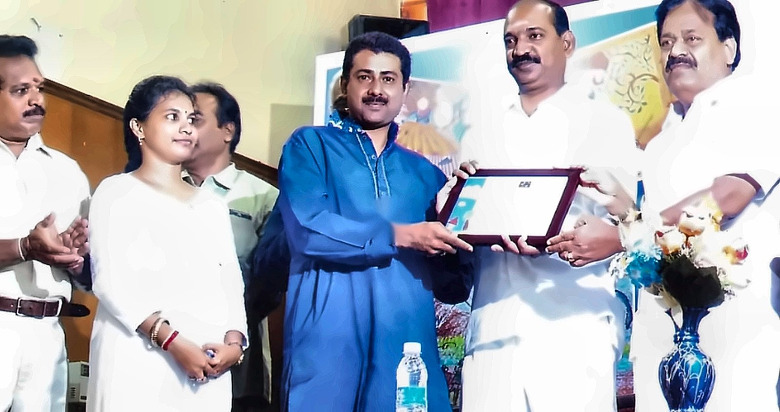 Guru Rajkumar Banerjee and Mrs. Sujatha Banerjee Stage Felicitation