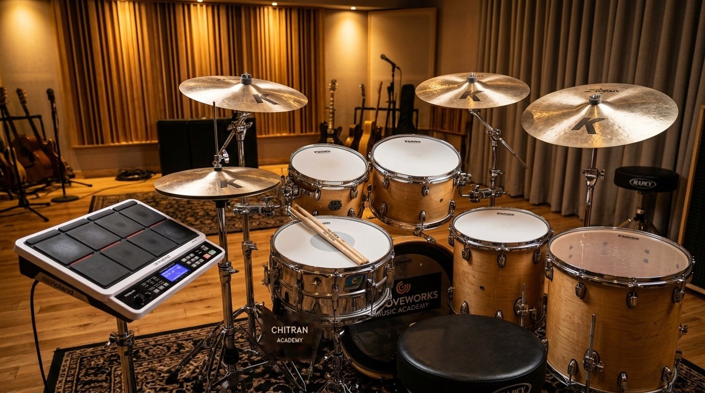 Western Drums and Digital Octapad Lab at Chitran